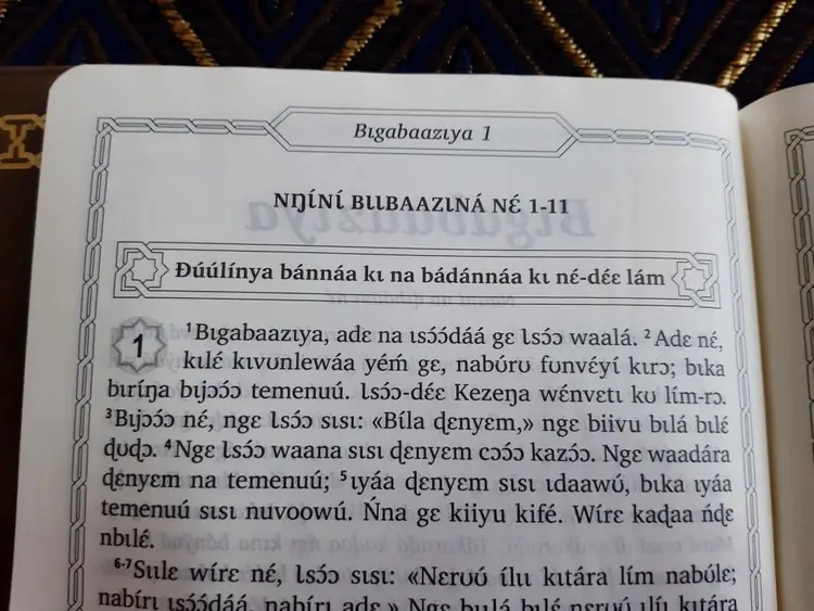 Example of Tem Roman script page